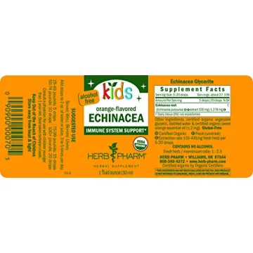 Herb Pharm Kids Organic Echinacea Glycerite - Immune Support