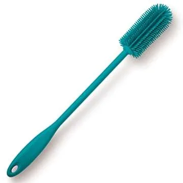 Purtribe Silicone Bottle Brush, Water Bottle Cleaner Brush with Long Handle, Perfect for Cleaning Na...