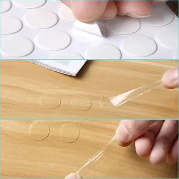 JANYUN Double Sided Sticky Dots Stickers Removable Round Putty Clear Sticky Tack No Trace Sticky Putty Waterproof Small Stickers for Festival Decoration