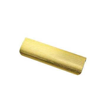 goldenwarm 10 Pack Gold Cabinet Handles 5 Inch Finger Pulls for Cabinets Gold Edge Pulls for Dresser Drawers Modern Kitchen Hardware, Aluminum Alloy