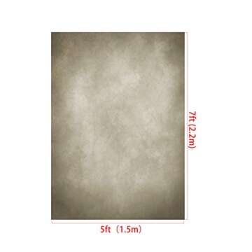 Kate 5x7ft/1.5x2.2m Tan Portrait Backdrop Headshot Background Light Brown Texture Fabric Photography...