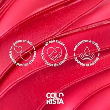 L’Oréal Paris Colorista Semi Permanent Hair Color for Bleached or Blonde Hair, Color Depositing Hair Mask Formula, Hot Pink