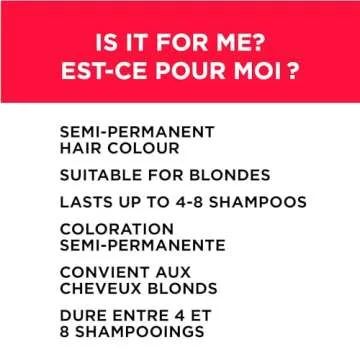 L’Oréal Paris Colorista Semi Permanent Hair Color for Bleached or Blonde Hair, Color Depositing Hair Mask Formula, Hot Pink