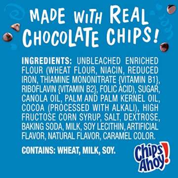 CHIPS AHOY! Mini Chocolate Chip Cookies, 12 - 1 oz Packs