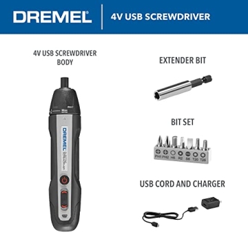 Dremel 4V Cordless Screwdriver Kit with Smart Stop