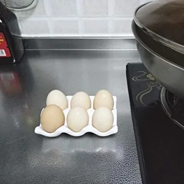 Bealuffe Ceramic Egg Holder for Kitchen Countertop & Fridge