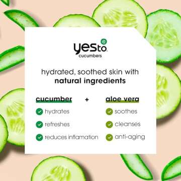 Yes To Face Wipes for Women and Men, Sensitive Facial Cleansing Wipes for use as a Make Up Remover, ...