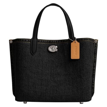 Chic Coach Willow Tote 24 - Stylish Denim Handbag for Every Occasion