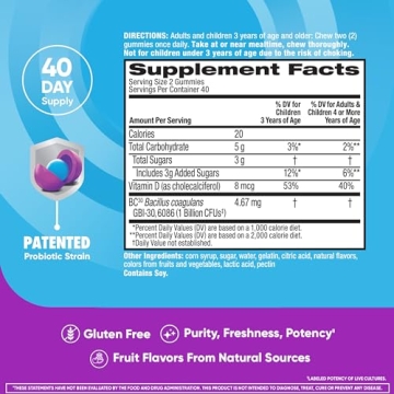 Digestive Advantage Probiotics Gummies for Kids Digestive Health