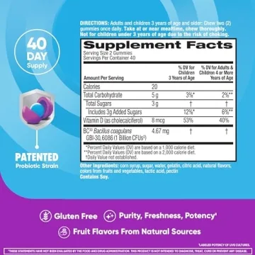 Digestive Advantage Probiotics Gummies for Kids Digestive Health