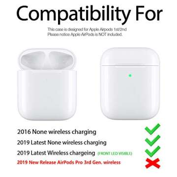 Hamile AirPods Case Cover - Stylish Protection with Keychain Accessories