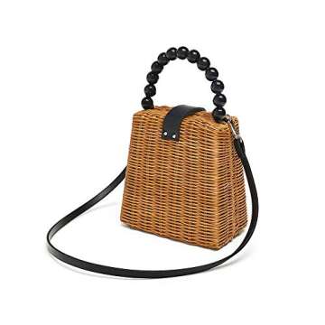 Stylish QTKJ Handmade Wicker Bag for Summer Fashion