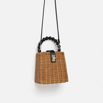 Stylish QTKJ Handmade Wicker Bag for Summer Fashion