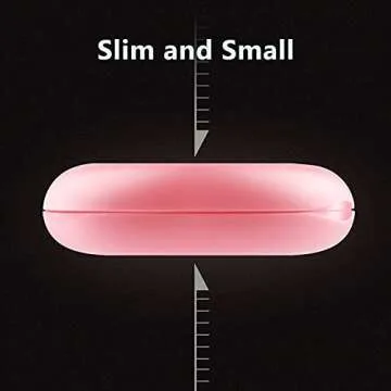 Retainer Case,Solid Orthodontic Retainer Case with Mirror-Pink