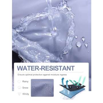 Flygo Men Puffer Jacket Winter Coats Water Resistant Long Sleeve Zip Up Lightweight Quilted Down Jackets(DarkKhaki-XXL)