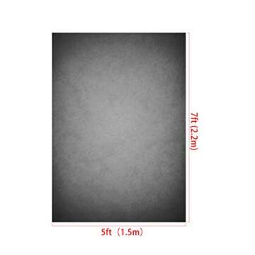 Kate 5x7ft Grey Backdrop for Headshots Portrait Backdrop Gray Background for Photography Fabric Photo Studio Props