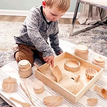 Crisschirs Sensory Bin Tools for Kids – Montessori Educational Kit