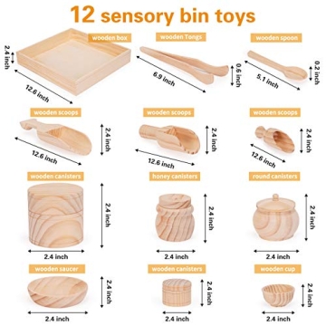 Crisschirs Sensory Bin Tools for Kids – Montessori Educational Kit