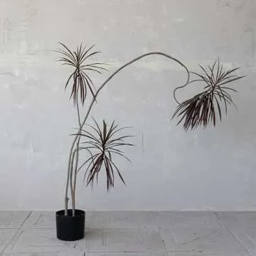 Creative Co-Op Faux Dracaena Tree in Plastic Pot, Natural