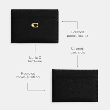Coach Pebble Leather Essential Card Case for All