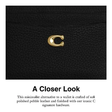Coach Pebble Leather Essential Card Case for All
