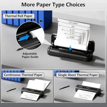 Compact Phomemo M832 Inkless Bluetooth Thermal Printer