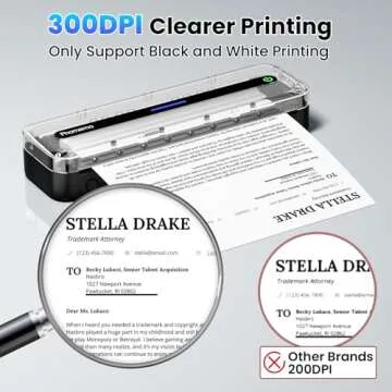 Compact Phomemo M832 Inkless Bluetooth Thermal Printer