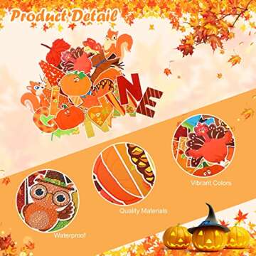 Fall Bulletin Board Decorations - 135 Cute Pieces