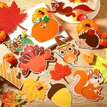 Fall Bulletin Board Decorations - 135 Cute Pieces