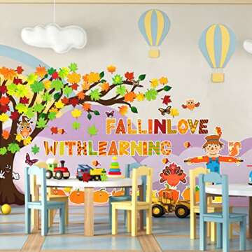 Fall Bulletin Board Decorations - 135 Cute Pieces