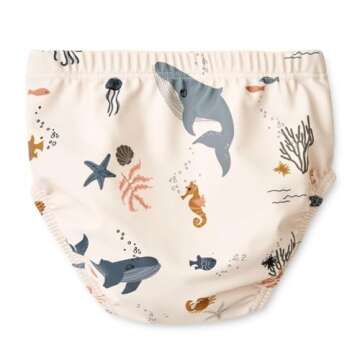 LDIOIF Baby Boy Girl Swim Diapers Washable Reusable Swimming Diaper BPA Free Swimmers Toddler Swim P...