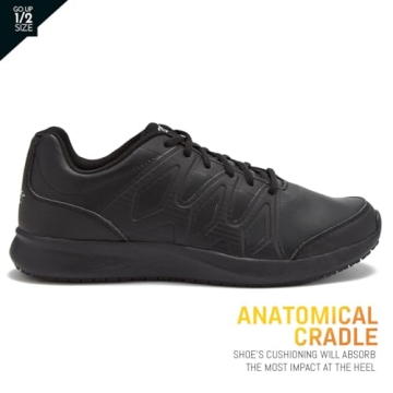 Avia Avi-Skill Non Slip Work Shoes for Men - Black