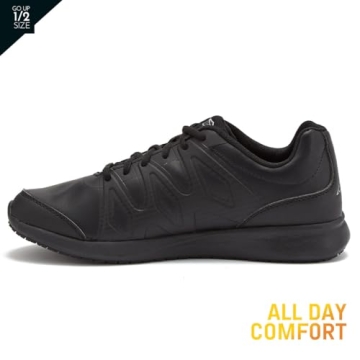 Avia Avi-Skill Non Slip Work Shoes for Men - Black