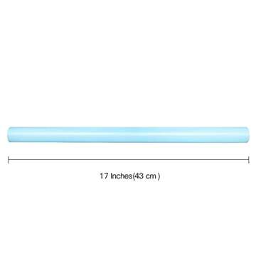 RUSPEPA Blue Matte Wrapping Paper - Solid Color Pearly - lustre Paper Perfect for Wedding, Birthday, Christmas, Baby Shower -17 Inches X 32.8 Feet