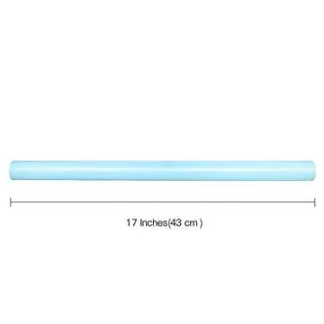 RUSPEPA Blue Matte Wrapping Paper - Solid Color Pearly - lustre Paper Perfect for Wedding, Birthday, Christmas, Baby Shower -17 Inches X 32.8 Feet