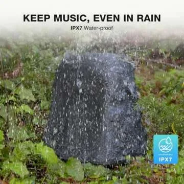 BlitzRock Outdoor Speakers - 80W Solar-Powered Audio