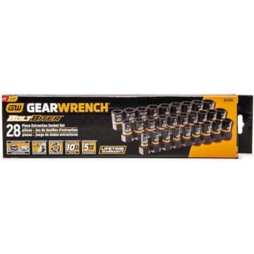 GEARWRENCH 28 Pc. 1/4" & 3/8" Drive Bolt Biter™ Impact Extraction Socket Set - 84784