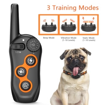 Adjustable Dog Training Collar with Remote 1300ft Range