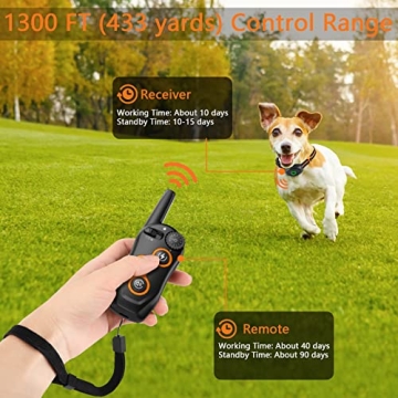 Adjustable Dog Training Collar with Remote 1300ft Range