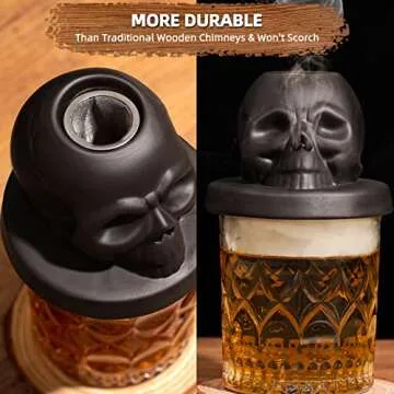 Cocktail Smoker Kit with Torch and 4 Wood Chips for Whiskey