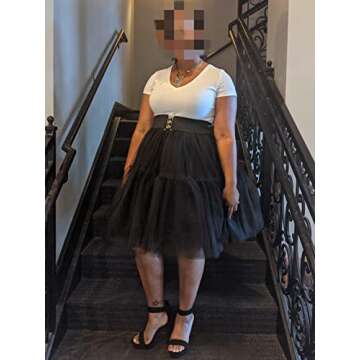 BABYONLINE Black Tutu Skirt for Women Beetlejuice Costume