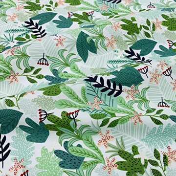 ZGXY Fabric, 8 pcs/lot Fat Quarter Fabric Bundles 100% Cotton 19.69" x 19.69" (50cm x 50cm) Quilting Cotton Craft Fabric Pre-Cut Squares Sheets for Patchwork Sewing Quilting Crafting, Floral Pattern.