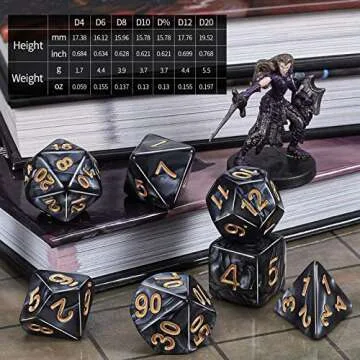 CiaraQ DND Dice Sets - 26 X 7 Polyhedral Dice (182pcs) with a Large Drawstring Bag Great for Dungeons and Dragons, Role Playing Table Game.