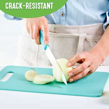 GreenLife Cutting Board Set - Turquoise, 8x12" & 10x14"