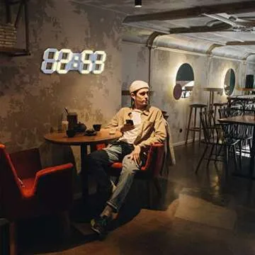 Stylish 3D LED Wall Clock with Remote Control