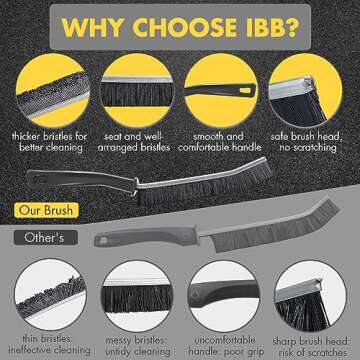 3Pcs Crevice Gap Cleaning Brush, Hard Bristle Brushes for Small Spaces Cleaning, Thin Bathroom Gap Cleaning Brush, Gap Brush Suitable for Kitchen Surfaces, Windows Groove, Tiles & Faucets