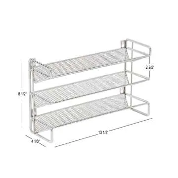 GONGSHI 3 Tier Spice Rack with 21 Glass Jars and Labels