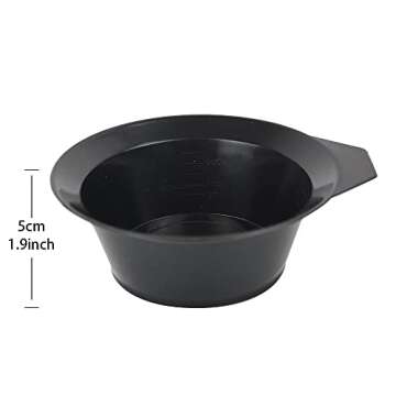 YANTAISIYU 3 Pcs Salon Hair Dyeing Kit Tools Hair Color Mixing Bowl Tinting Brush and Angled Comb for Hair Coloring