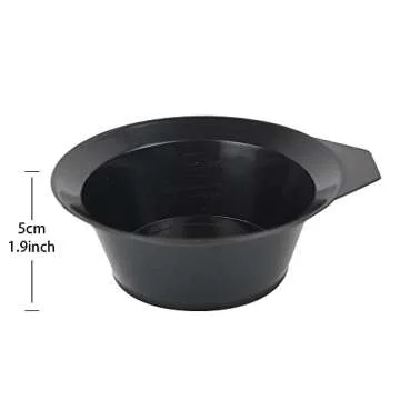 YANTAISIYU 3 Pcs Salon Hair Dyeing Kit Tools Hair Color Mixing Bowl Tinting Brush and Angled Comb for Hair Coloring