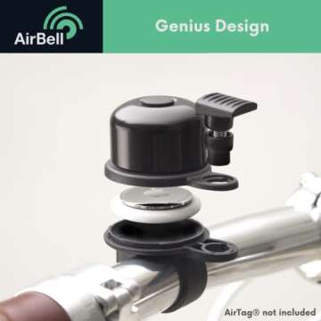AirBell Apple AirTag Bicycle Bell - Perfect Anti-Theft Solution!